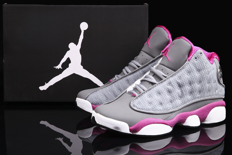 Air Jordan 13 Women Shoes Gray/Red Online